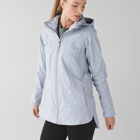 Lululemon Fo Drizzle Jacket- Silver Fox Rain Jacket - Picture 4 of 16